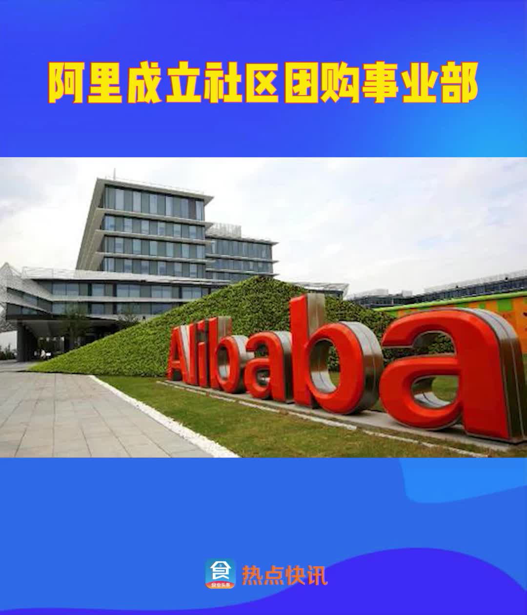 阿里成立社区团购事业部，内部人称“买买菜”